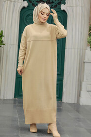  Biscuit Hijab Turkish Mercerized Dress 10137BS - 3