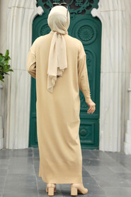  Biscuit Hijab Turkish Mercerized Dress 10137BS - 4