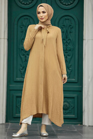 Neva Style - Biscuit Hijab Turkish Tunic 5401BS - Thumbnail