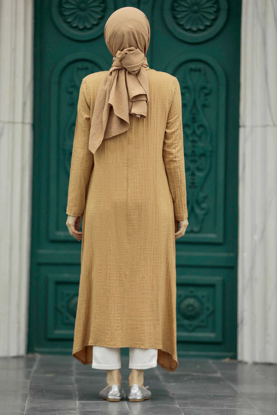 Neva Style - Biscuit Hijab Turkish Tunic 5401BS