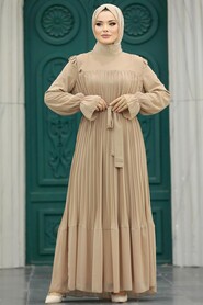  Biscuit Islamic Clothing Dress 51634BS - 1