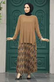  Biscuit Islamic Clothing Dual Suit 41631BS - 1