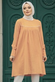  Biscuit Islamic Clothing Tunic 614BS - NEVA STYLE