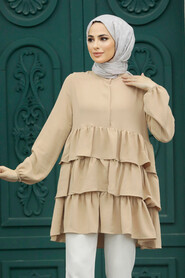  Biscuit Islamic Clothing Tunic 64701BS - 1
