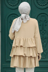  Biscuit Islamic Clothing Tunic 64701BS - 3
