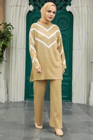  Biscuit Knitwear Modest Dual Suit 10151BS - 1