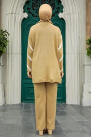  Biscuit Knitwear Modest Dual Suit 10151BS - 4