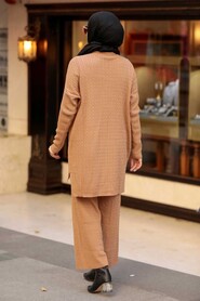  Biscuit Knitwear Muslim Dual Suit 33450BS - 2