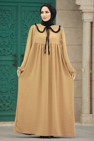  Biscuit Long Muslim Dress 57344BS - 1