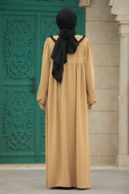  Biscuit Long Muslim Dress 57344BS - 3