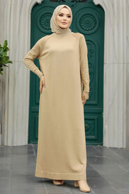  Biscuit Modest Mercerized Dress 10169BS - 2