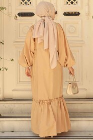  Biscuit Muslim Dress 57341BS - 3