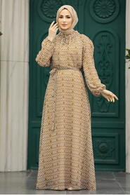  Biscuit Muslim Long Dress Style 279084BS - 2