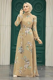  Biscuit Muslim Long Dress Style 279316BS - 1