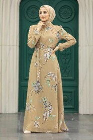  Biscuit Muslim Long Dress Style 279316BS - 2