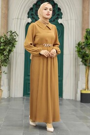  Biscuit Muslim Long Dress Style 34320BS - 2