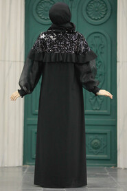  Black Abaya Islamic Clothing Double Suit 31311S - 3