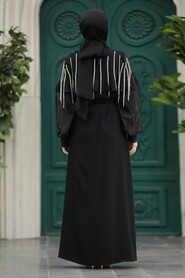  Black High Quality Abaya 602500S - 3