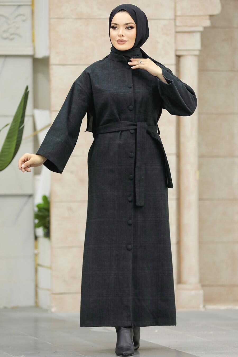 Neva Style - Black High Quality Coat 5945S