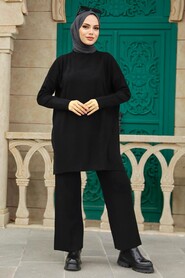  Black High Quality Knitwear Dual Suit 3413S - 2