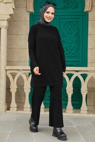  Black High Quality Knitwear Dual Suit 3413S - 1