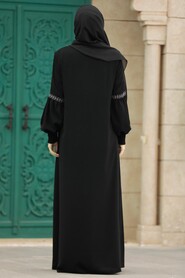  Black High Quality Turkish Abaya 41562S - 3