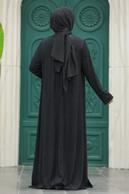  Black Hijab Abaya 10714S - 5