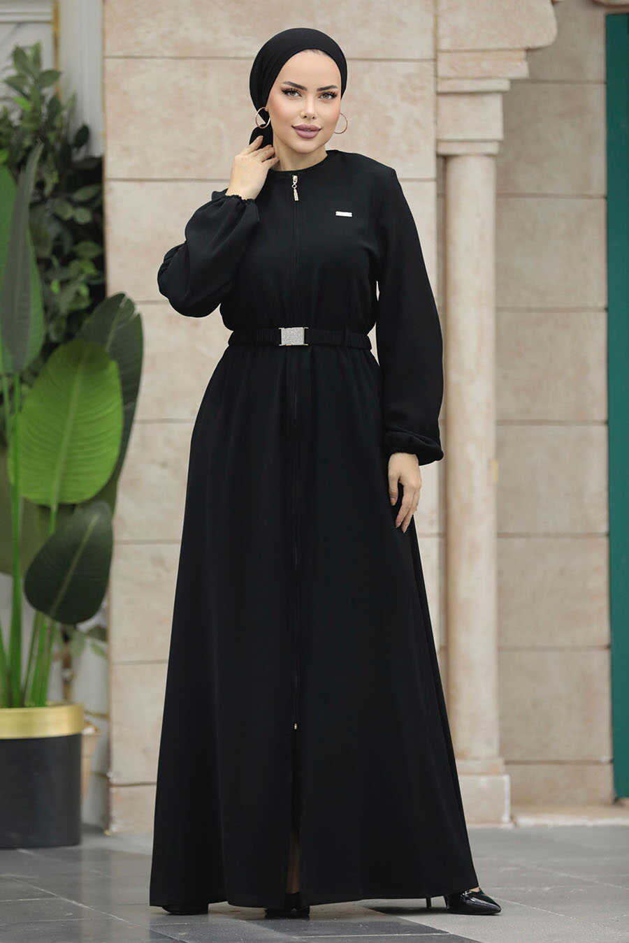  Black Hijab Abaya 20082S