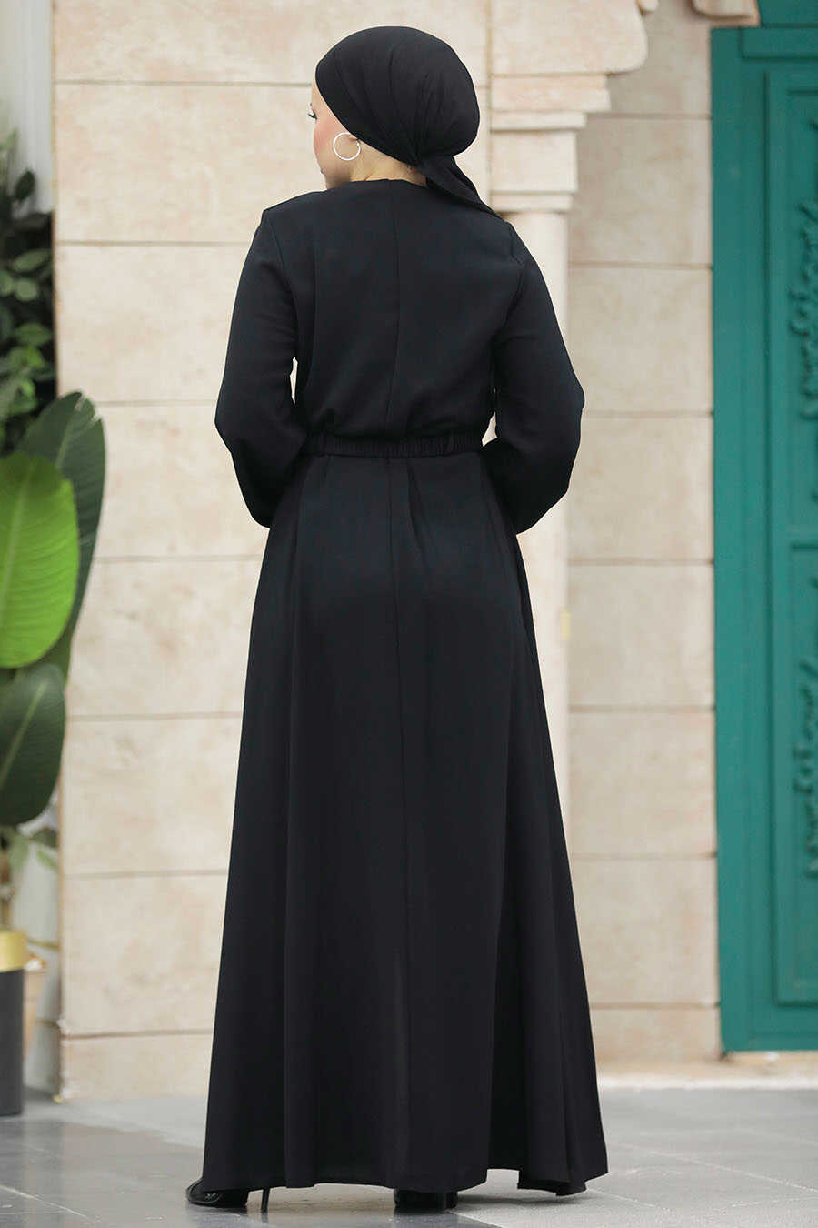  Black Hijab Abaya 20082S