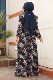  Black Hijab Dress 29710S - 3