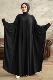  Black Hijab Dress 5867S - NEVA STYLE