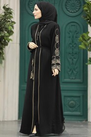  Black Hijab For Women Abaya 23151S - 1