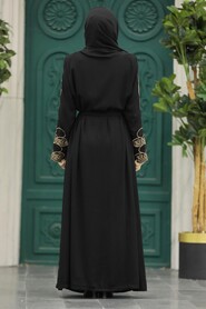 Black Hijab For Women Abaya 23151S - 3