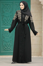  Black Hijab For Women Abaya 90701S - 2