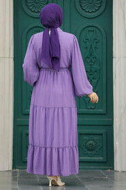  Black Hijab For Women Dress 1929LILA - 3