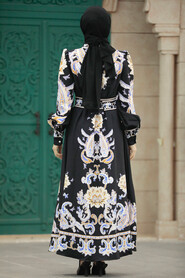  Black Hijab For Women Dress 22152S - 3