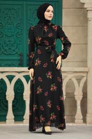  Black Hijab For Women Dress 27943S - 2