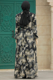  Black Hijab For Women Dress 27944S - 3