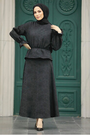  Black Hijab For Women Dual Suit 31921S - 1