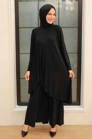  Black Hijab For Women Dual Suit 41612S - 2