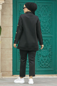  Black Hijab For Women Dual Suit 70241S - 4