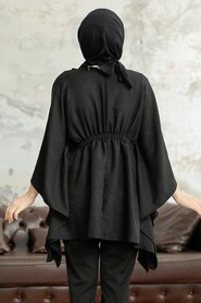  Black Hijab For Women Poncho 41259S - 2