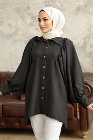  Black Hijab For Women Tunic 1136S - NEVA STYLE