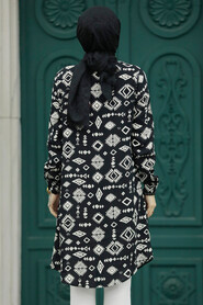  Black Hijab For Women Tunic 11632S - 3
