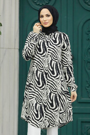  Black Hijab For Women Tunic 11633S - 1