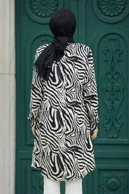  Black Hijab For Women Tunic 11633S - 3