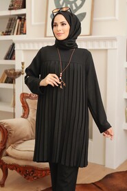  Black Hijab For Women Tunic 40502S - 2