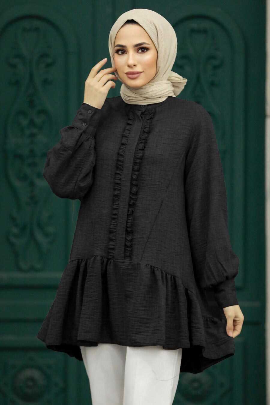  Black Hijab For Women Tunic 5898S