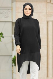  Black Hijab For Women Tunic 91235S - NEVA STYLE