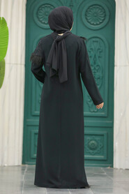 Neva Style - Black Hijab For Women Turkish Abaya 10103S - Thumbnail